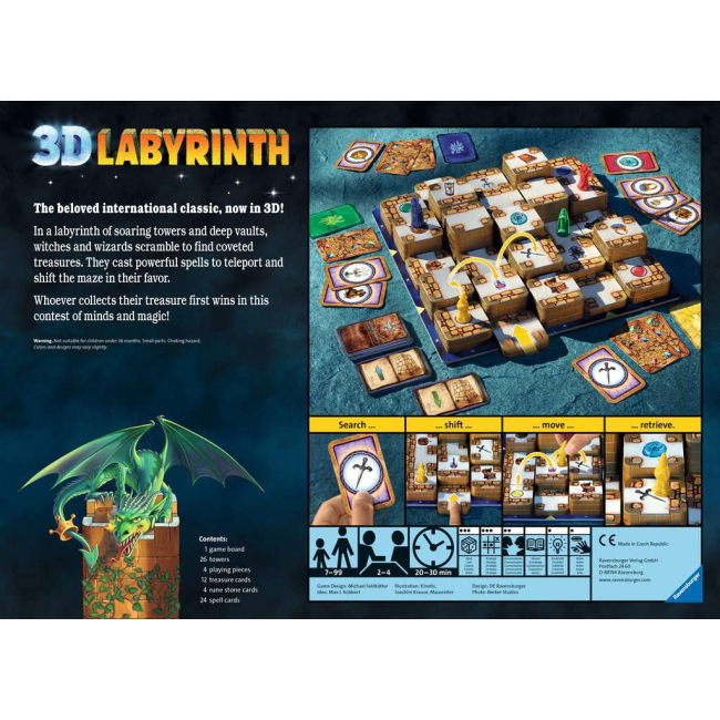 Настільні ігри - Настільна гра Ravensburger 3D Лабіринт (26831)#4