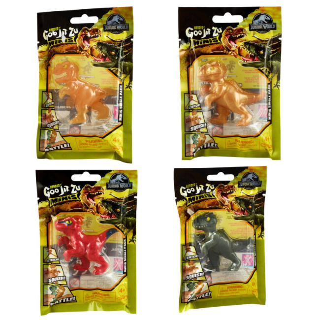 Антистрес іграшки - Стретч-антистресс Goo Jit Zu Світ Юрського періоду міні в асортименті (123288)#3