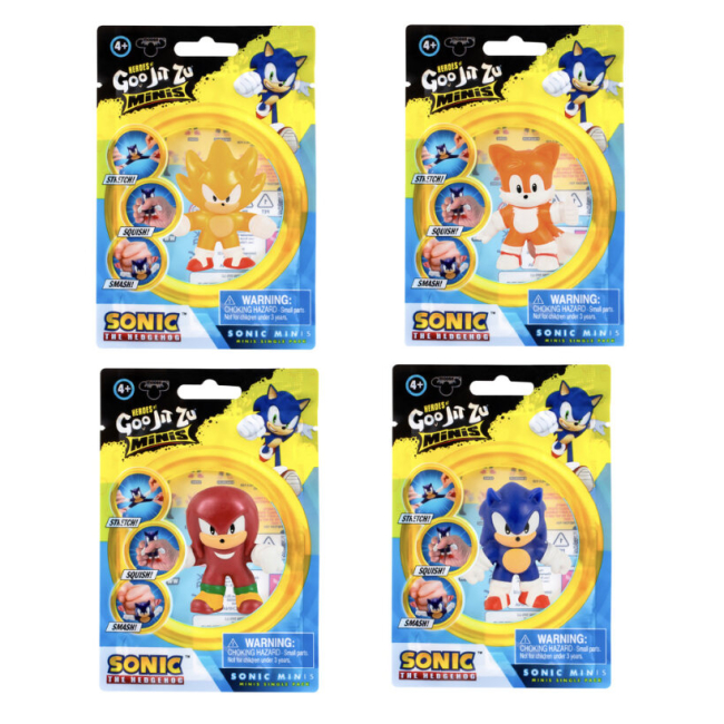 Антистрес іграшки - Стретч-антистресс Goo Jit Zu Сонік міні в асортименті  (123289)#2