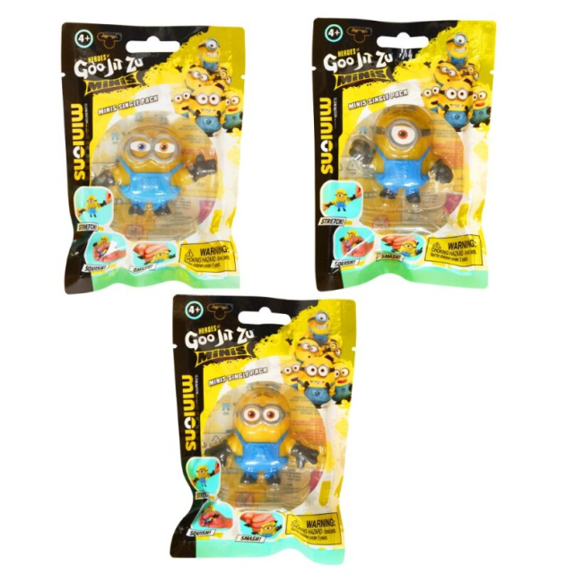 Антистрес іграшки - Стретч-антистрес Goo Jit Zu Посіпаки міні в асортименті (123290)#3