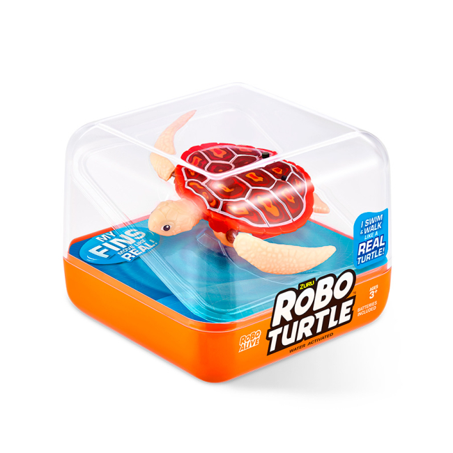 Фигурки животных - Интерактивная игрушка Robo Alive Робочерепаха бежевая (7192UQ1-3)#2