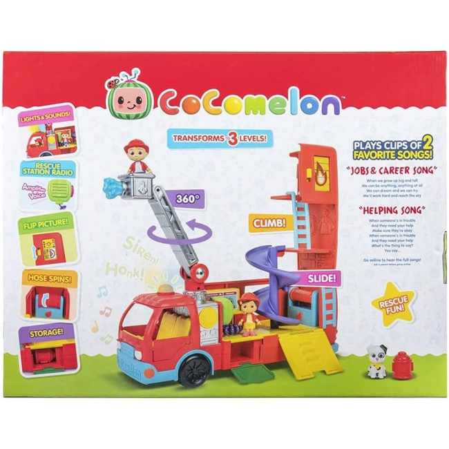 Машинки для малышей - Игровой набор CoComelon Пожарная машина-трансформер (CMW0220)#5