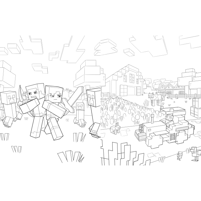 Товари для малювання - Розмальовка пригод Artbooks Minecraft (9786175230541)#2