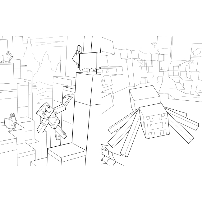 Товари для малювання - Розмальовка пригод Artbooks Minecraft (9786175230541)#5