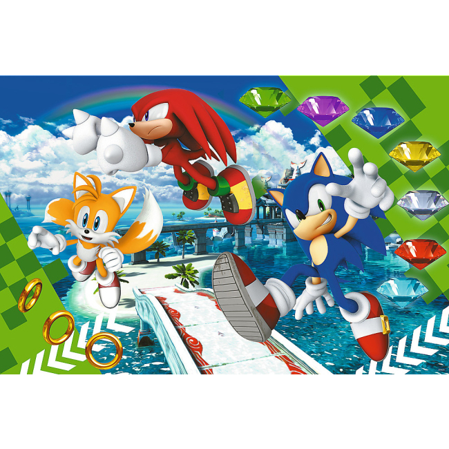 Пазлы - Пазл Trefl Super shape XL Счастливый Соник 160 элементов (50038)#2