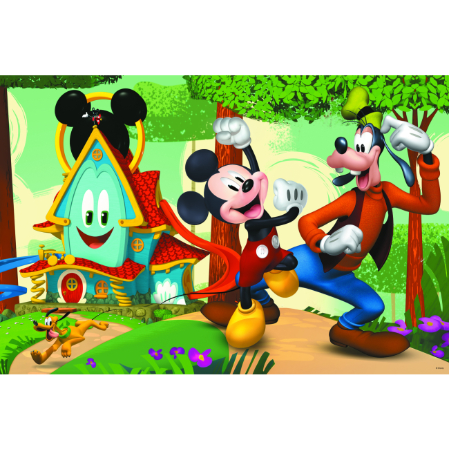 Пазлы - Пазл Trefl Super Maxi Счастливый дом Микки Мауса 24 элемента 3 в 1 (41012)#2