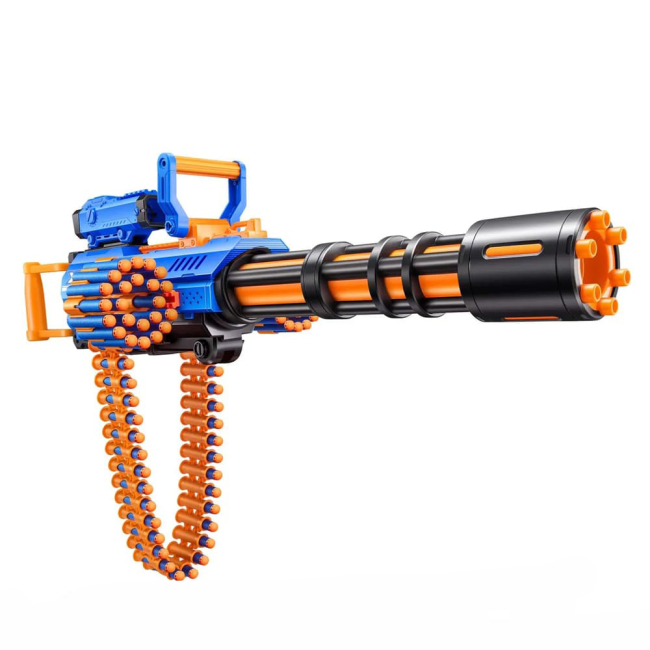 Помповое оружие - Скорострельный бластер X-Shot Insanity Motorized rage fire Gatlin gun со штативом (36605R)#2