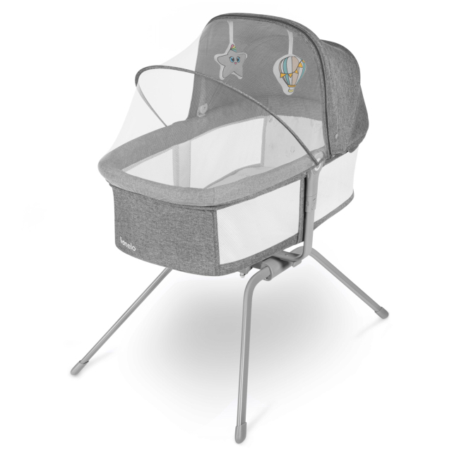 Манежи - Кроватка-колыбель Lionelo Malin grey stone (LO-MALIN GREY STONE)#2