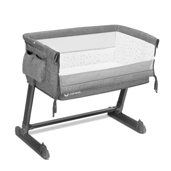 Манежи - Приставная кроватка Lionelo Theo grey stone natural (LO-THEO GREY STONE NATURAL)#2