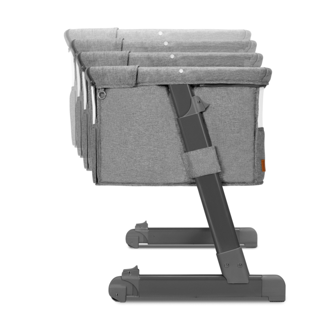 Манежи - Приставная кроватка Lionelo Theo grey stone natural (LO-THEO GREY STONE NATURAL)#4