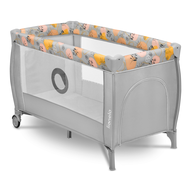 Манежі - Манеж Lionelo Stefi plus pink yellow (LO-STEFI PLUS PINK YELLOW)#2