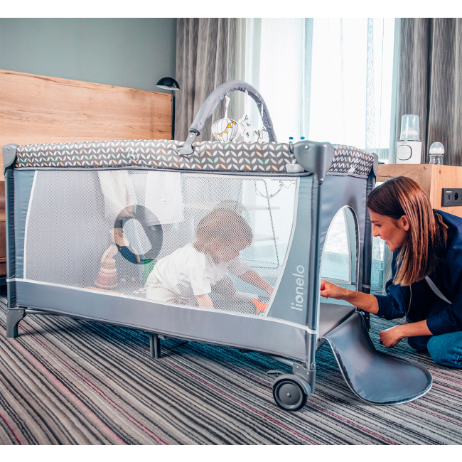 Манежи - Манеж Lionelo Flower grey stone (LO-FLOWER GREY STONE)#5