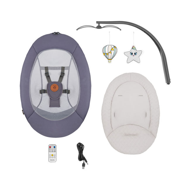 Крісла-качалки - Крісло-качалка Lionelo Ralf grey graphite (LO-RALF GREY GRAPHITE)#4