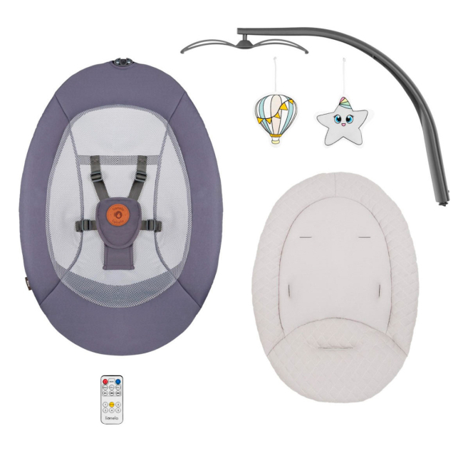 Крісла-качалки - Крісло-качалка Lionelo Ralf grey white (LO-RALF GREY WHITE)#4