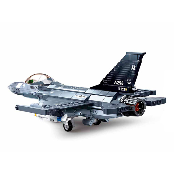 Конструктори з унікальними деталями - Конструктор Sluban Model Bricks Військовий літак (M38-B0891)#3