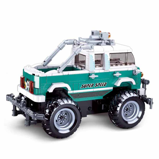 Конструкторы с уникальными деталями - Конструктор Sluban Power bricks Машинка на радиоуправлении (M38-B1020)#2