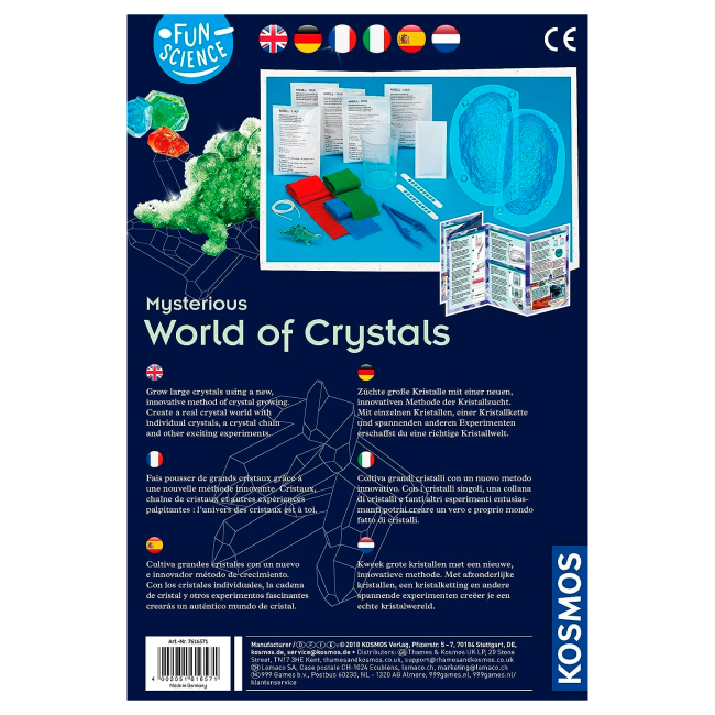 Научные игры, фокусы и опыты - Набор для опытов Kosmos Мир кристаллов (616571)#3