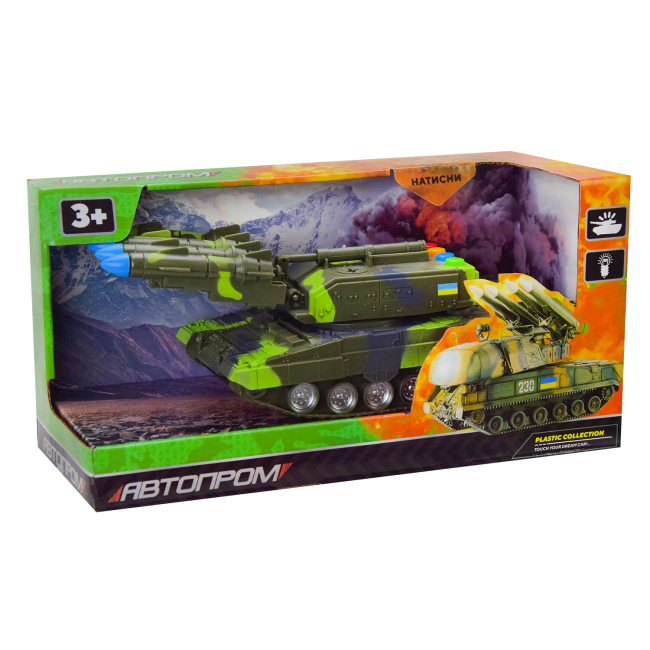 Транспорт и спецтехника - Танк Автопром T-11 с пусковой установкой (AP9901B)#2