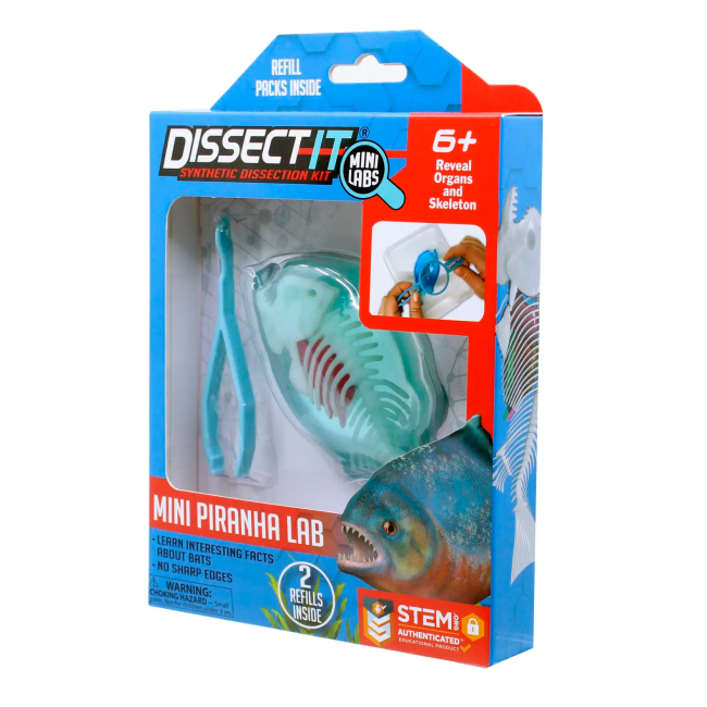 Научные игры, фокусы и опыты - Набор для опытов Joker Slimy Lab Анатомия животных - Пиранья S (38086)#2