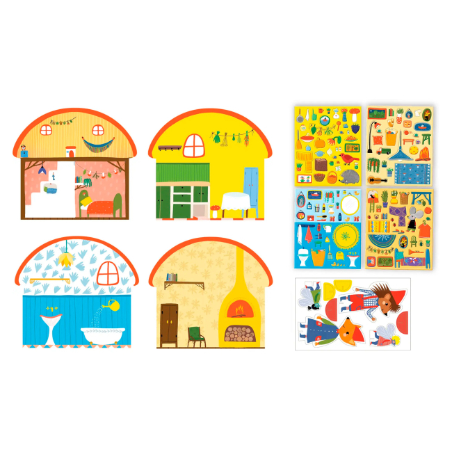 Развивающие игрушки - Развивающий набор Let's craft Фантастические миры - домик-грибочек 3d (PSP-01)#2