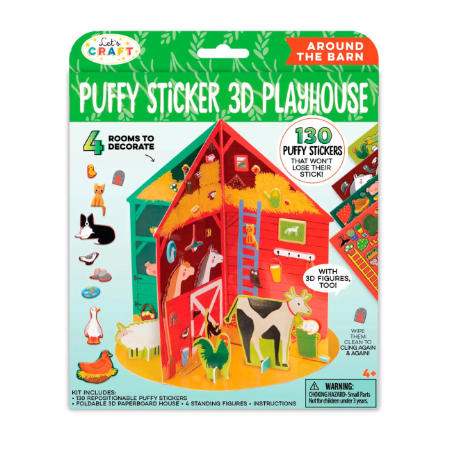 Развивающие игрушки - Развивающий набор Let's craft Окружающая среда - амбар 3d (PSP-03)#3