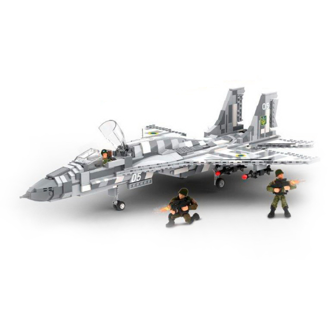 Конструктори з унікальними деталями - Конструктор IBLOCK Армія Винищувач Міг-29 (PL-921-481)#2