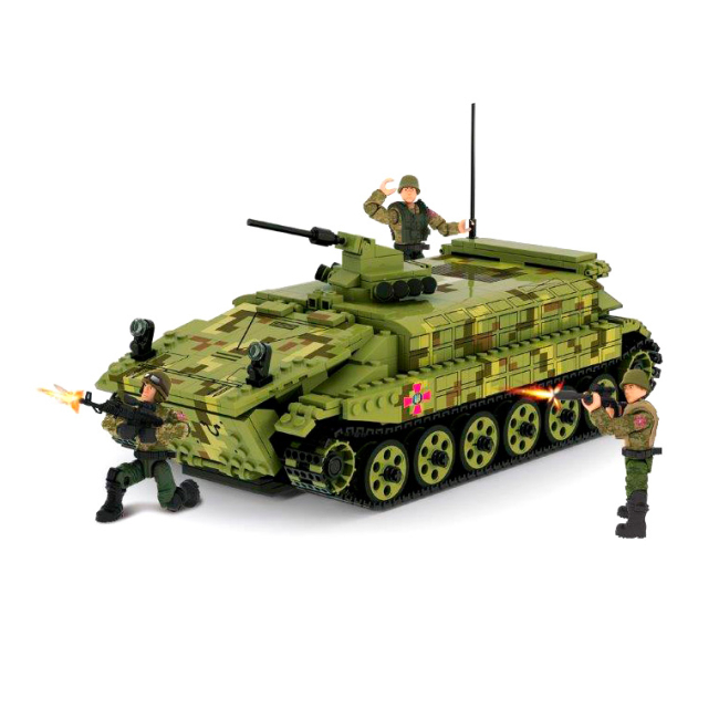 Конструктори з унікальними деталями - Конструктор IBLOCK Армія БМП-64 (PL-921-486)#2