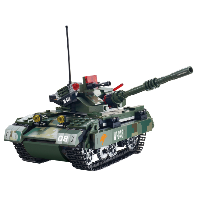 Конструкторы с уникальными деталями - Конструктор Wise block Боевой танк на радиоуправлении (EU389048)#2