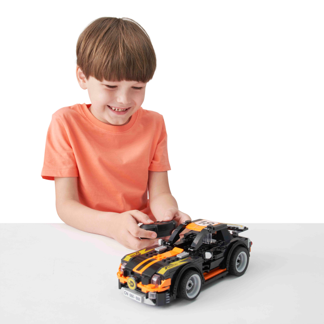 Конструктори з унікальними деталями - Конструктор Wise block Спортивний автомобіль на радіокеруванні (EU389054)#6