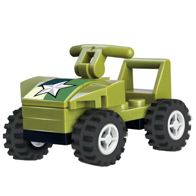 Конструкторы с уникальными деталями - Конструктор Wise block Военный вертолет делюкс на радиоуправлении (EU389802)#5