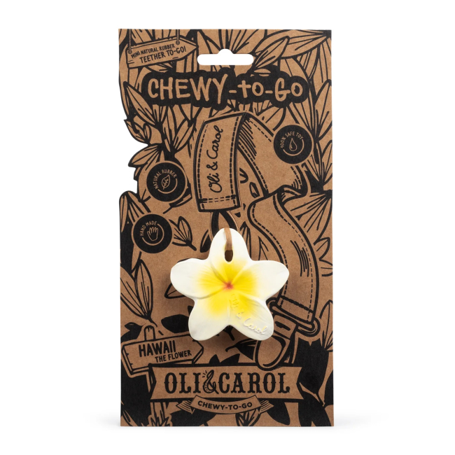 Брязкальця, прорізувачі - Прорізувач Oli and Carol Квіточка Гавая (L-CHEWY-FLOWER)#3