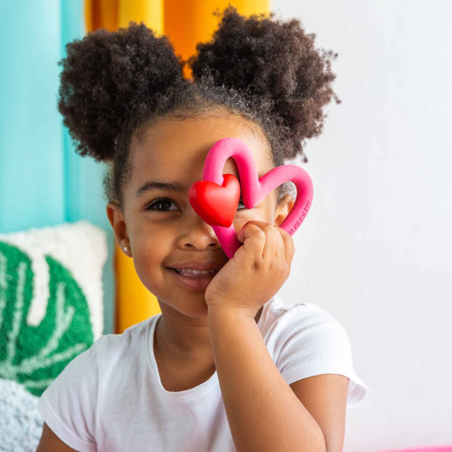 Брязкальця, прорізувачі - Прорізувач Oli and Carol Серце Агата (L-AGATHA-HEART)#4