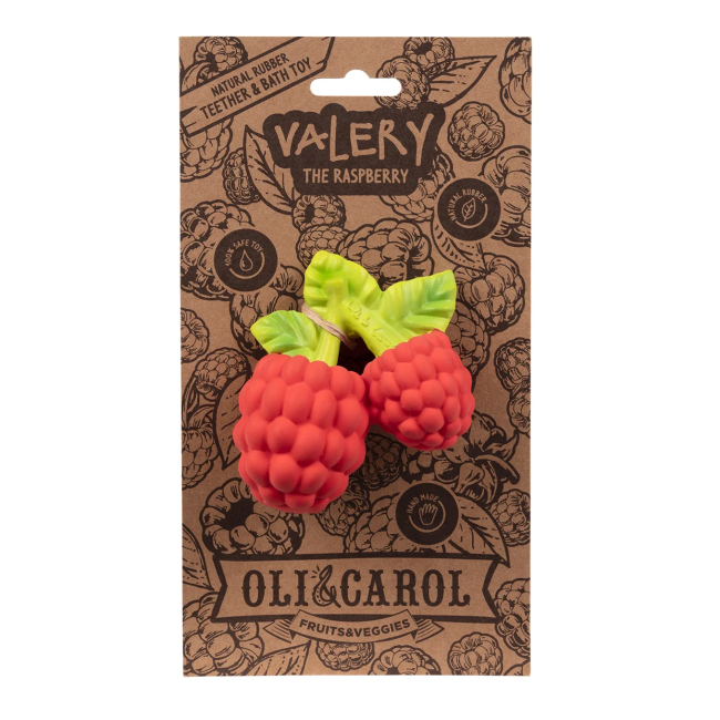 Погремушки, прорезыватели - Прорезыватель Oli and Carol Малина Валери (L-RASPBERRY-UNIT)#2