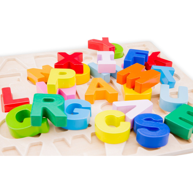 Обучающие игрушки - Обучающий пазл New classic toys Азбука (10534)#3