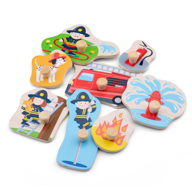 Развивающие игрушки - Пазл-сортер New classic toys Пожарная бригада (10433)#2