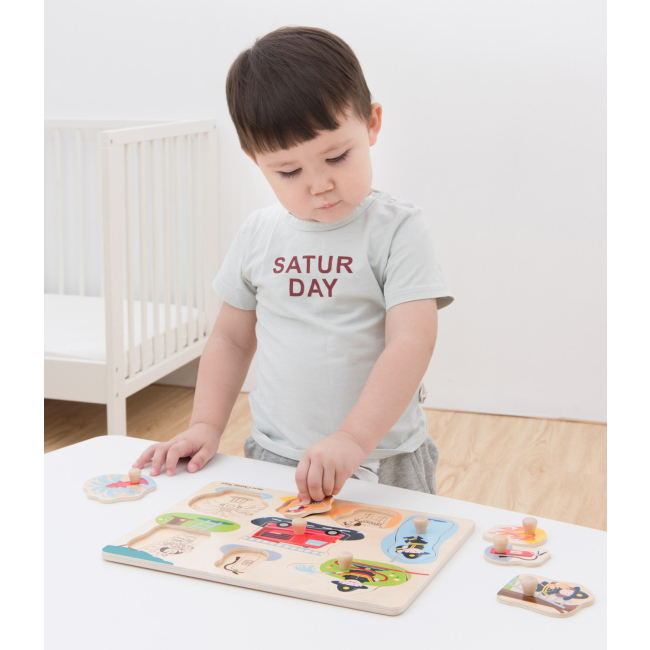 Развивающие игрушки - Пазл-сортер New classic toys Пожарная бригада (10433)#6