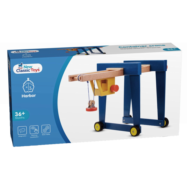 Машинки для малышей - Машинка New classic toys Контейнерный кран (10930)#2