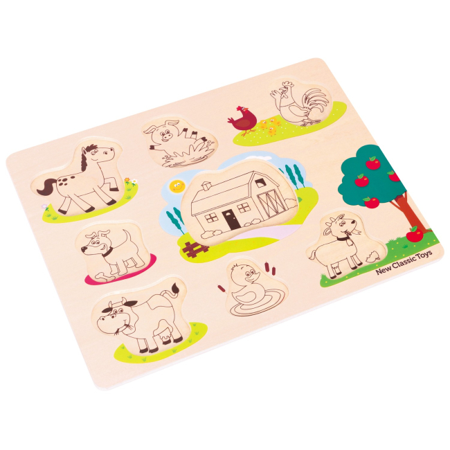 Развивающие игрушки - Пазл-сортер New classic toys Ферма (10430)#2