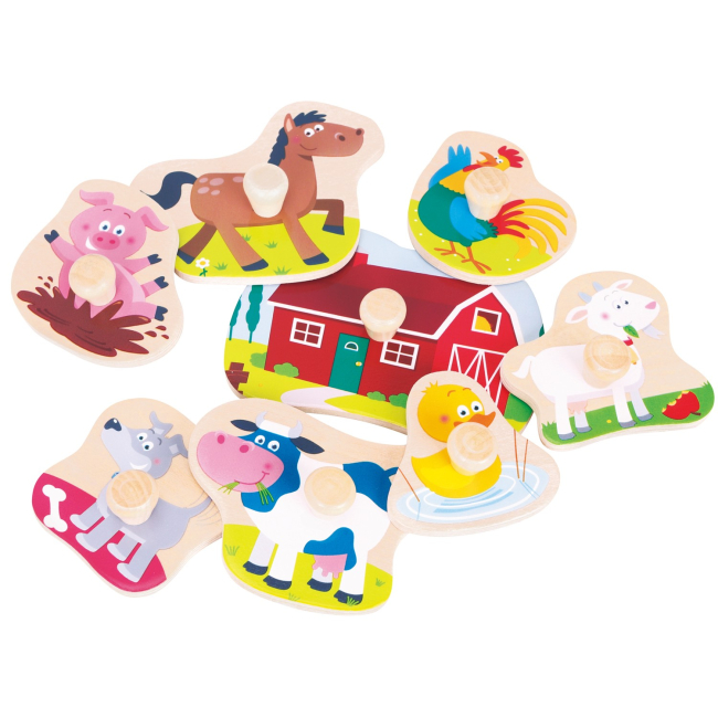 Развивающие игрушки - Пазл-сортер New classic toys Ферма (10430)#3