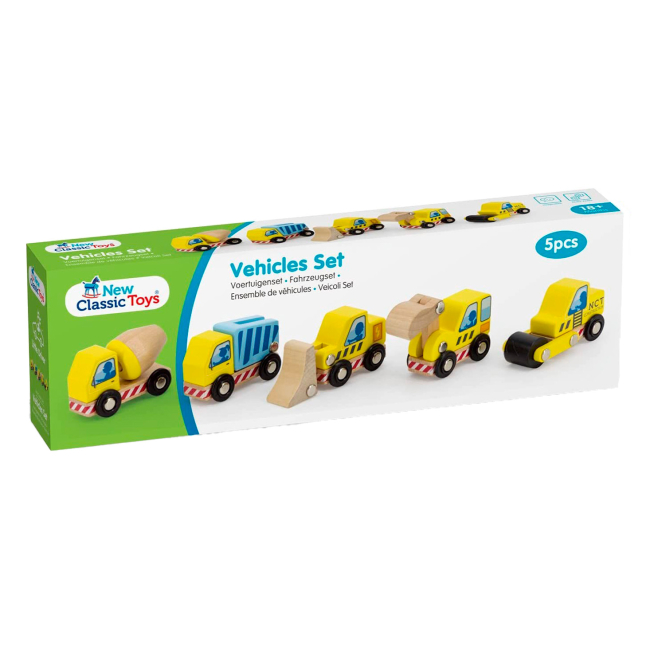 Машинки для малюків - Ігровий набір New classic toys Будівельний транспорт 5 машин (11947)#2