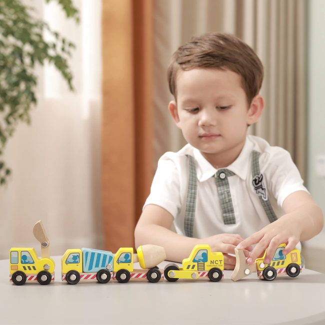 Машинки для малюків - Ігровий набір New classic toys Будівельний транспорт 5 машин (11947)#3