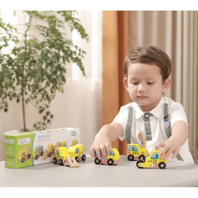 Машинки для малюків - Ігровий набір New classic toys Будівельний транспорт 5 машин (11947)#5