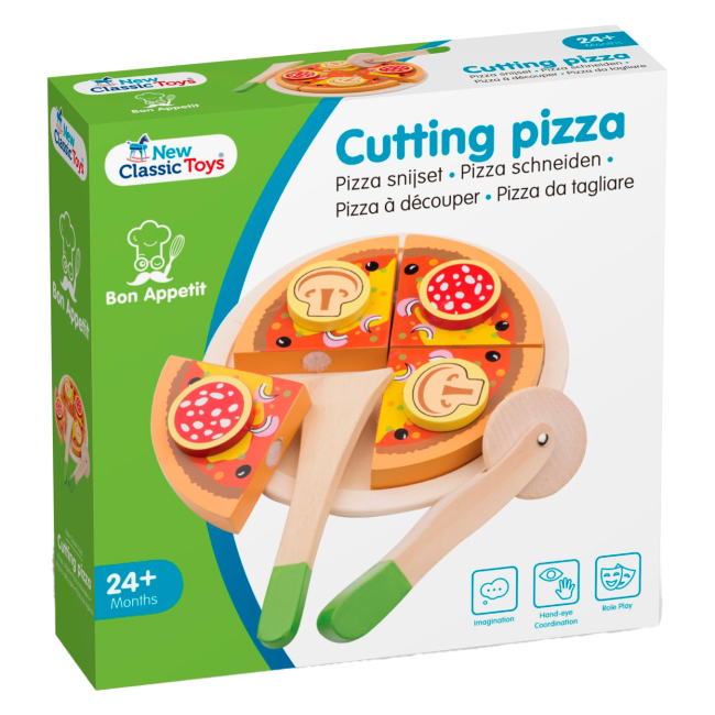 Детские кухни и бытовая техника - Игровой набор New classic toys Bon appetit Пицца салями (10586)#3