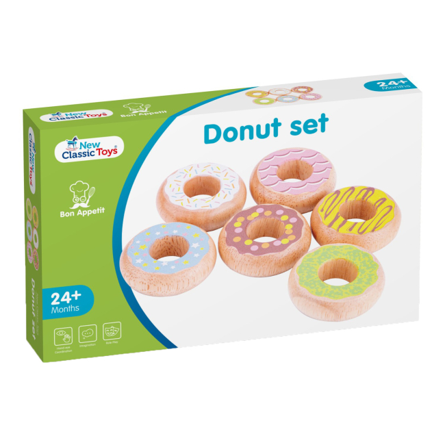 Детские кухни и бытовая техника - Игровой набор New classic toys Bon appetit Пончики Донатс (10629) #4
