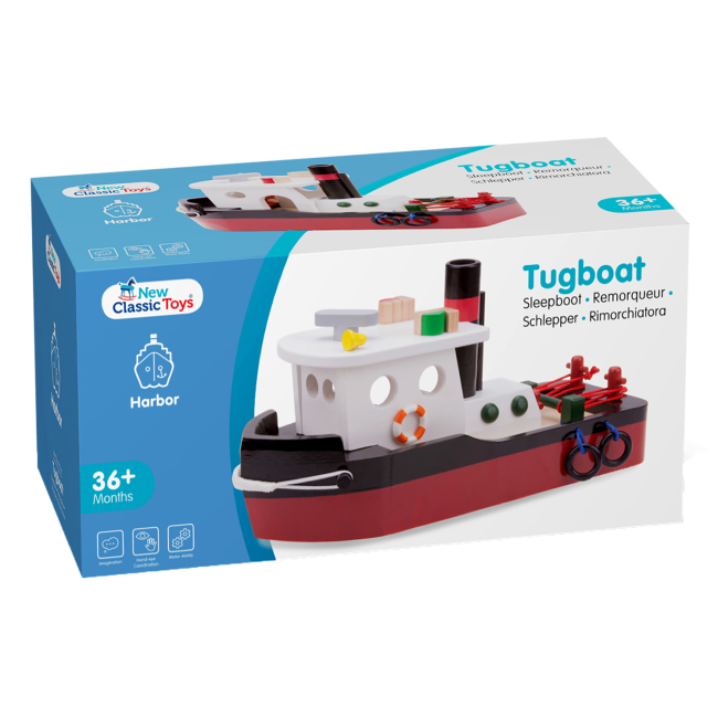 Транспорт и спецтехника - Игровой набор New classic toys Буксирное судно (10905)#3