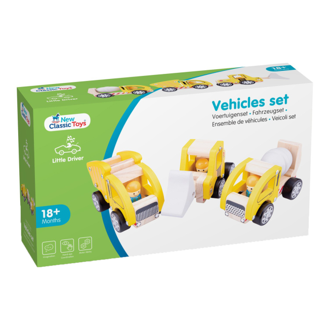 Машинки для малышей - Игровой набор New classic toys Строительная техника 3 машинки (11948)#3