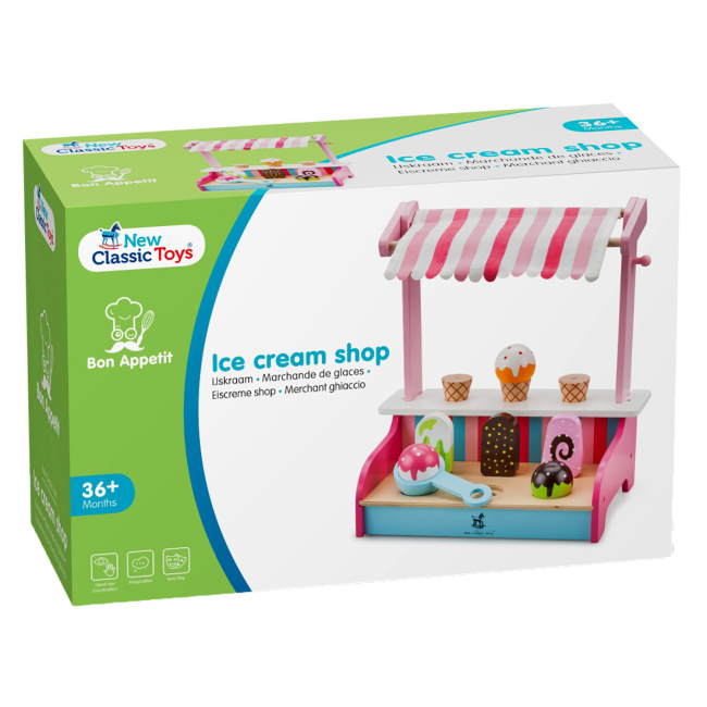 Наборы профессий - Игровой набор New classic toys Магазин мороженого (11073)#3