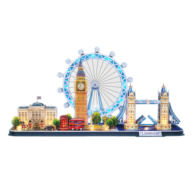 3D-пазлы - Трехмерный пазл​ CubicFun City line Лондон LED (L532h)#2