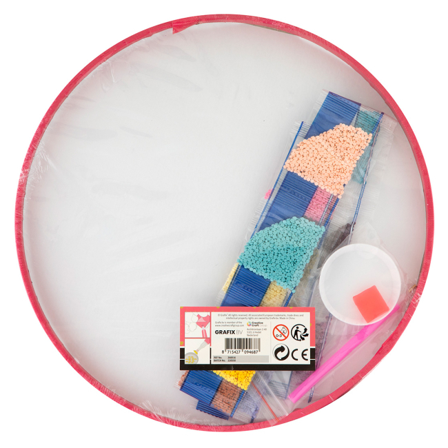 Мозаїка - Алмазна картина Grafix Мандала рожева (260016_1)#2