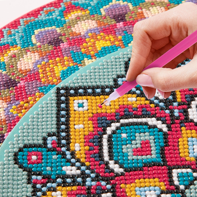 Мозаїка - Алмазна картина Grafix Мандала рожева (260016_1)#3